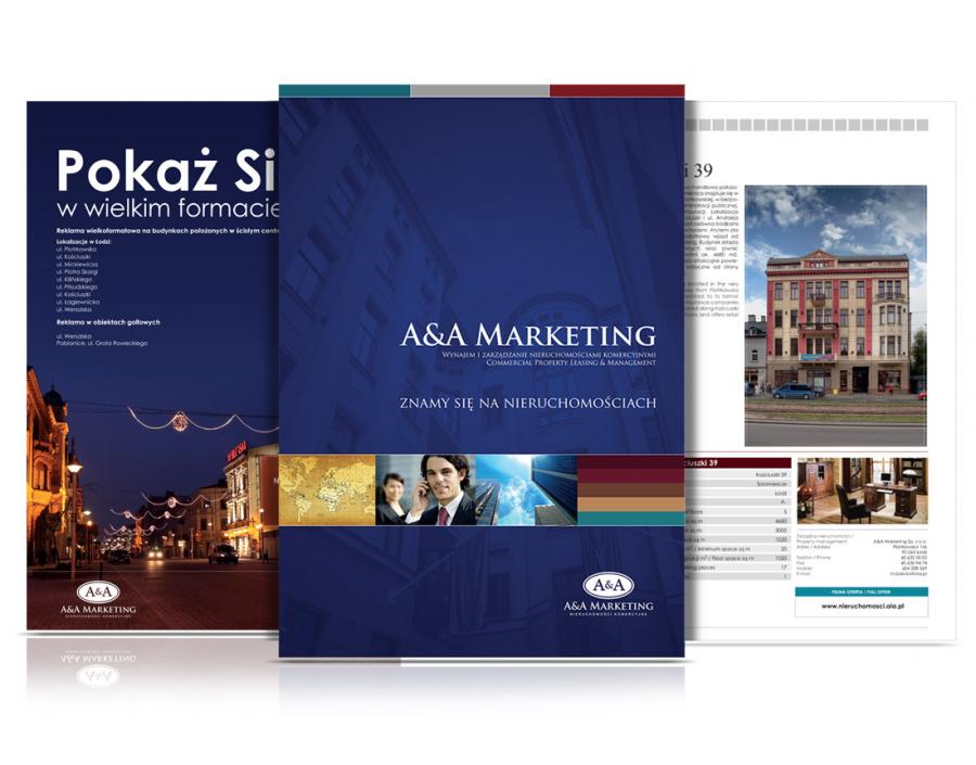 Projekt katalogu reklamowego<br>A&A Marketing<realizacja StudioQla 2013